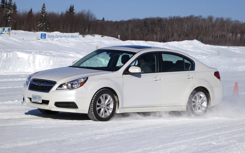  The Legacy 3.6R changes lanes effortlessly on snow and ice 