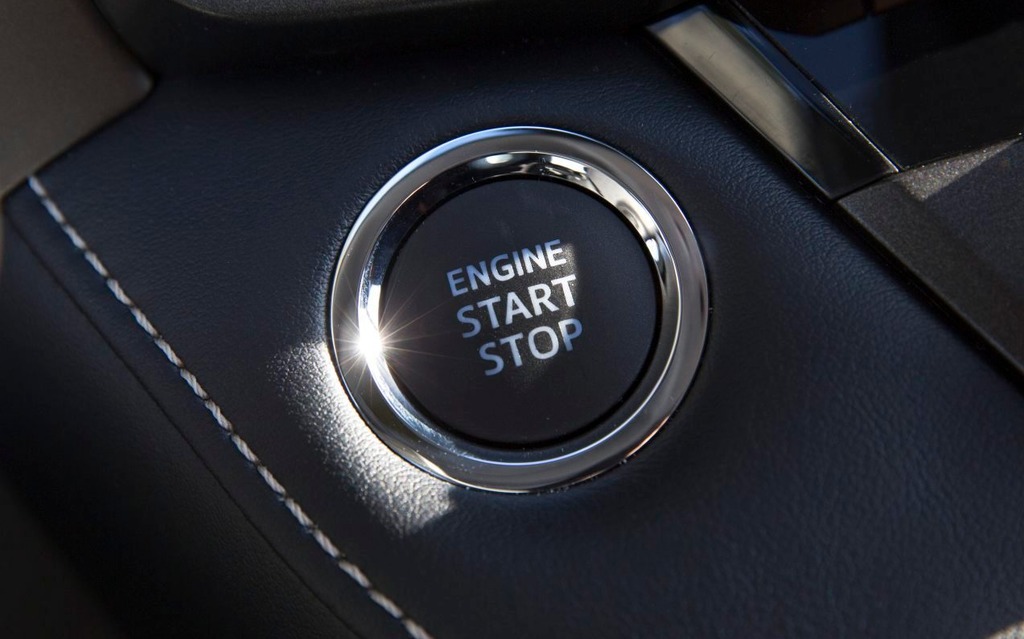 Use the engine start button to get going. 