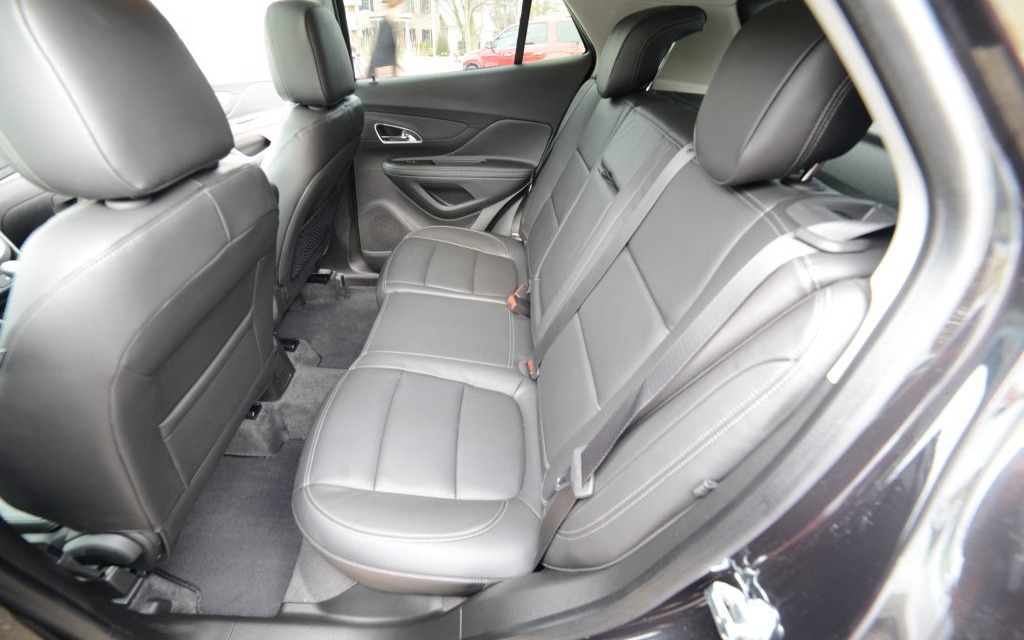 The rear seats are spacious enough for two adults.