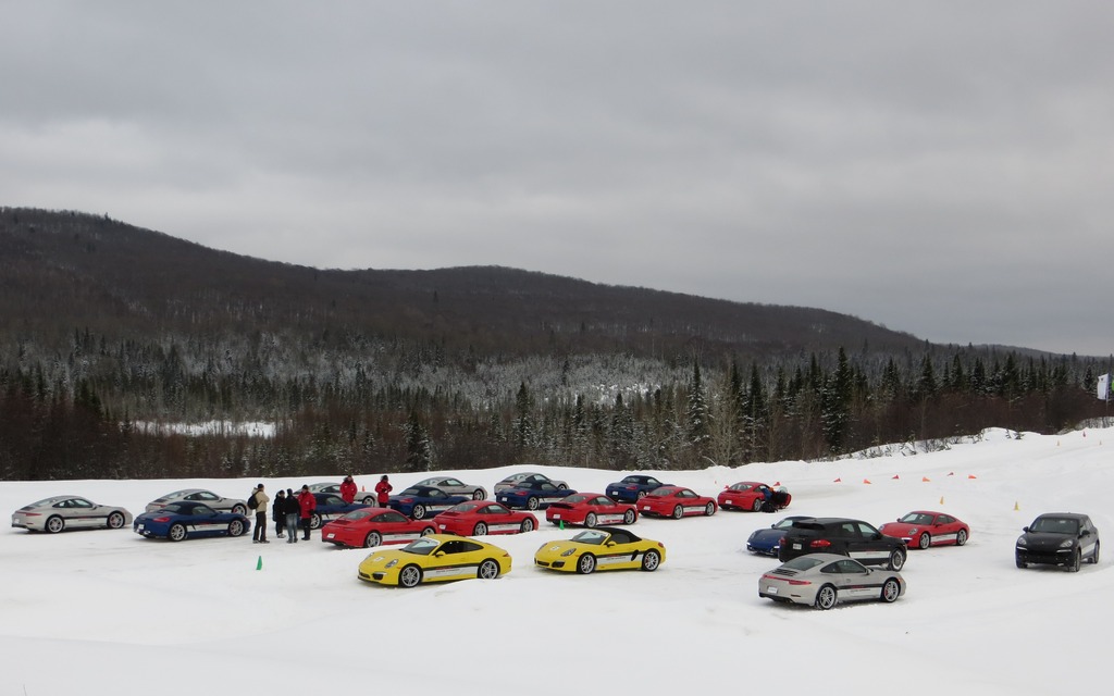 Porsche Camp4. Photo de groupe.