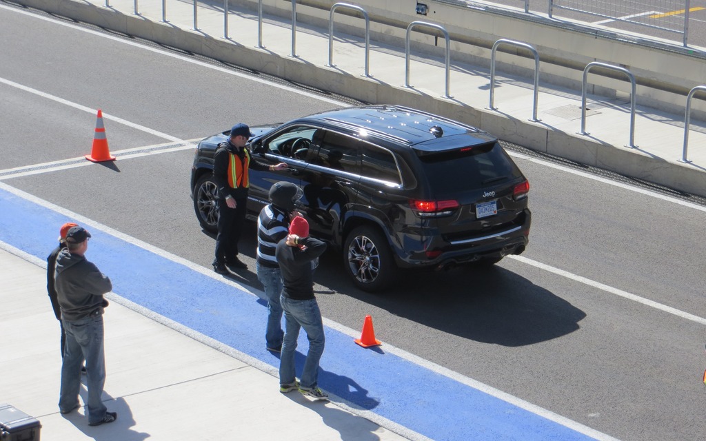 The 2014 Jeep Grand Cherokee SRT.