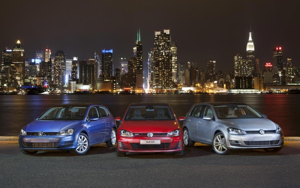 Volkswagen Golf dévoilées à New York