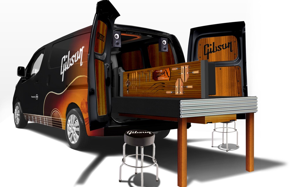 Nissan NV200 Mobile Guitar Workshop