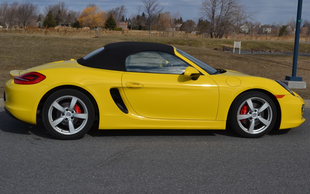 Notice the brake calipers, freshly painted red. 