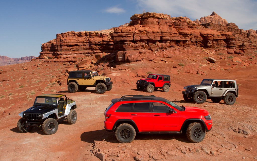 Les véhicules du Moab Easter Jeep Safari 2013