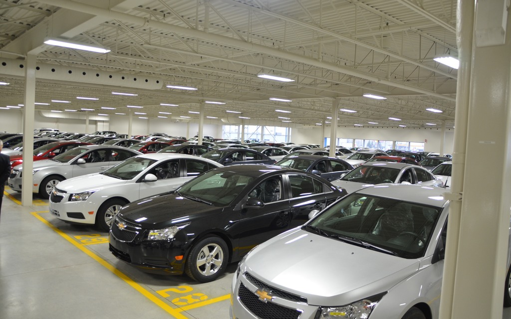 Chaque voiture est stationnée à un endroit prédéterminé