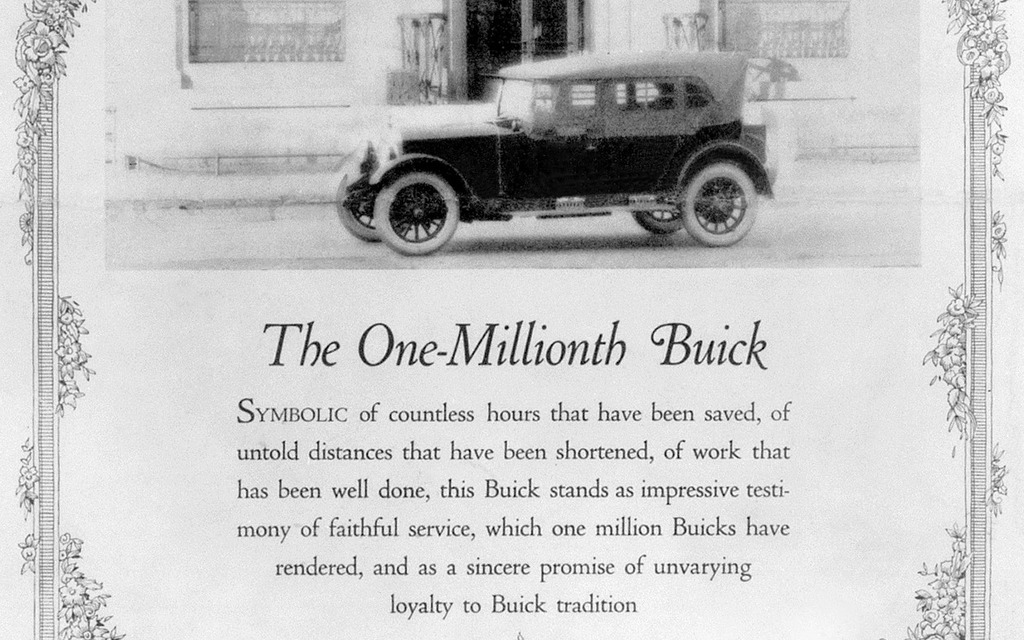 1923, la millionnième Buick