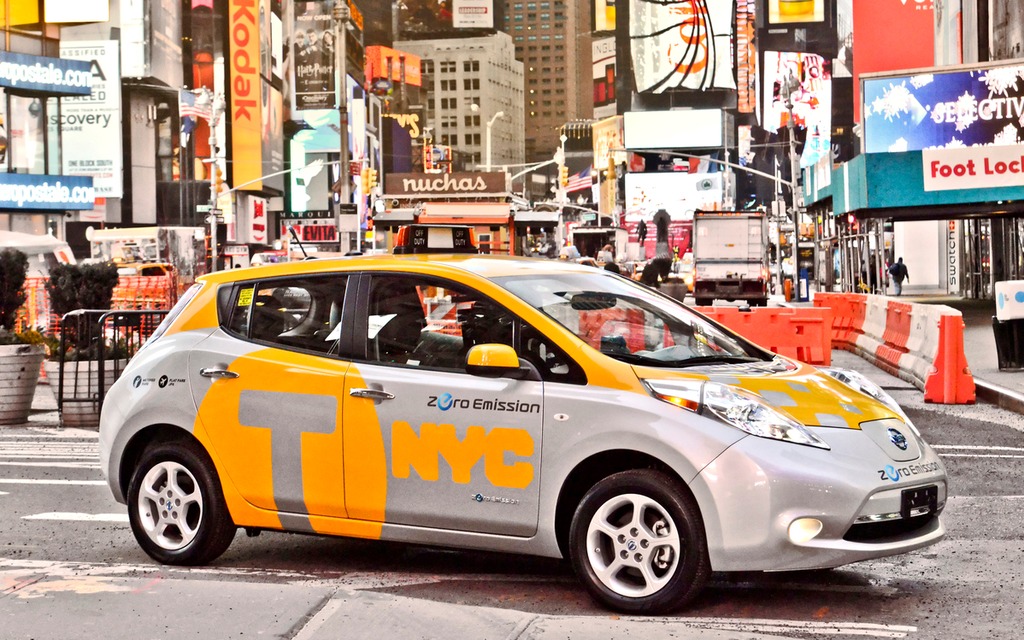 Nissan LEAF taxi pour la ville de New York