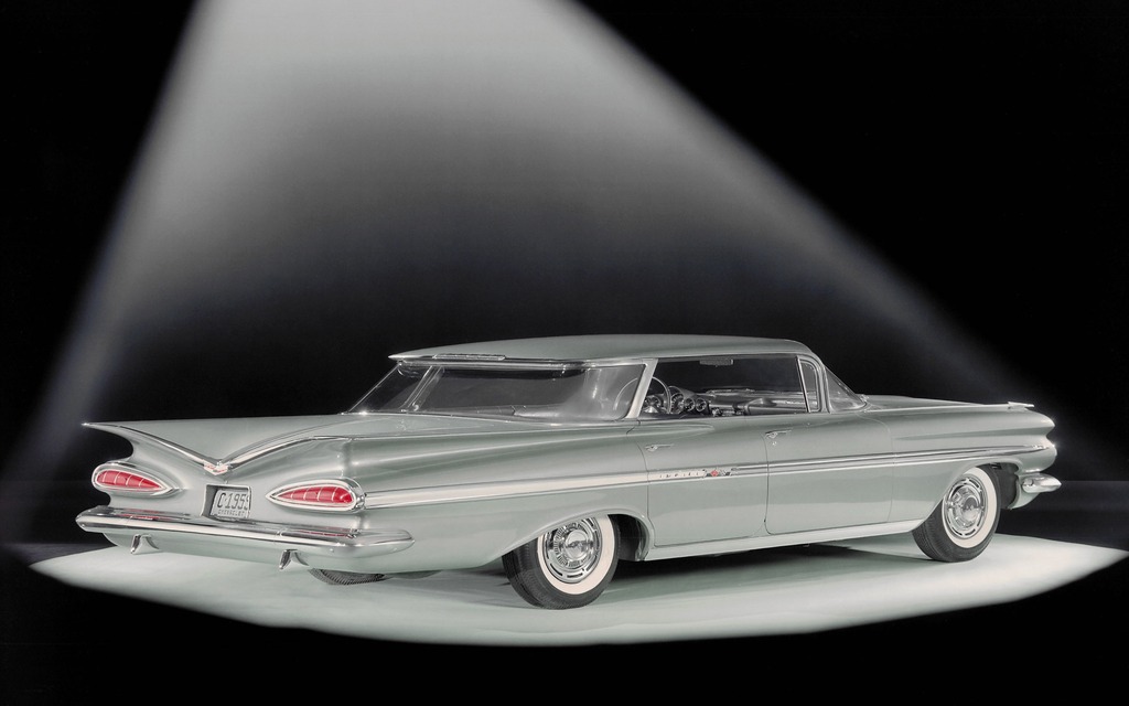 The 1959 Impala’s rear section. 