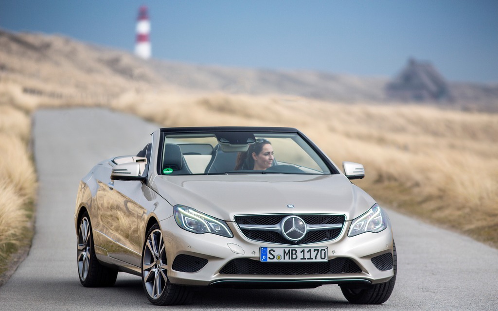 Mercedes-Benz Classe E Cabrio 2014 sur l'île de Sylt en Allemagne