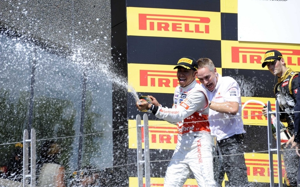 Le vainqueur du Grand Prix du Canada 2012, Lewis Hamilton