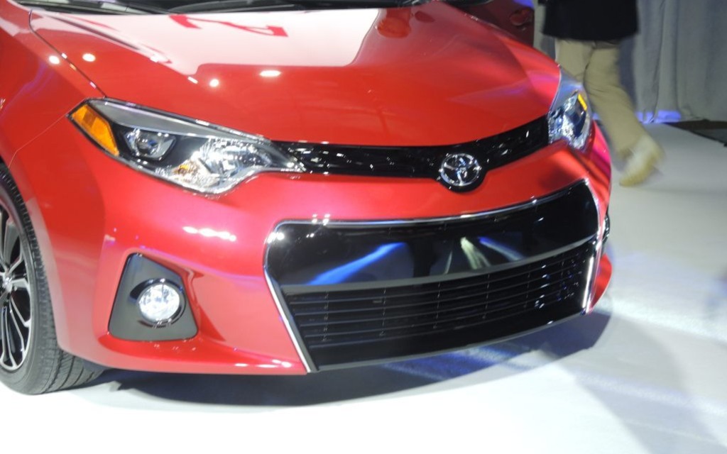 This giant air intake is the new Corolla’s visual signature.