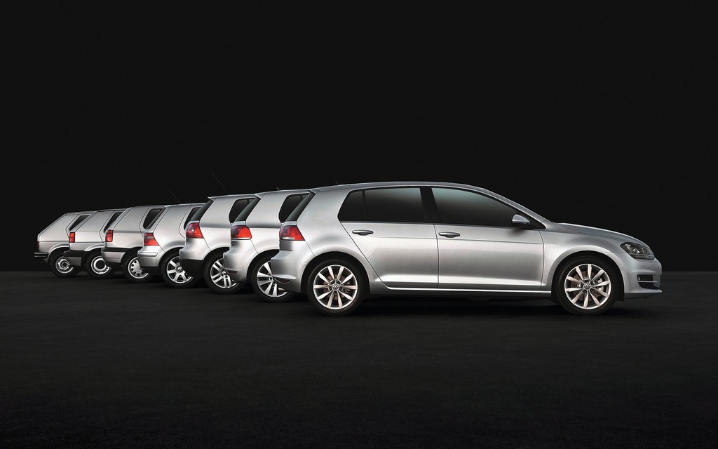 Les 7 générations de la Volkswagen Golf