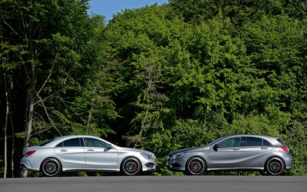 2014 The CLA 45 AMG and the A class 45 AMG 
