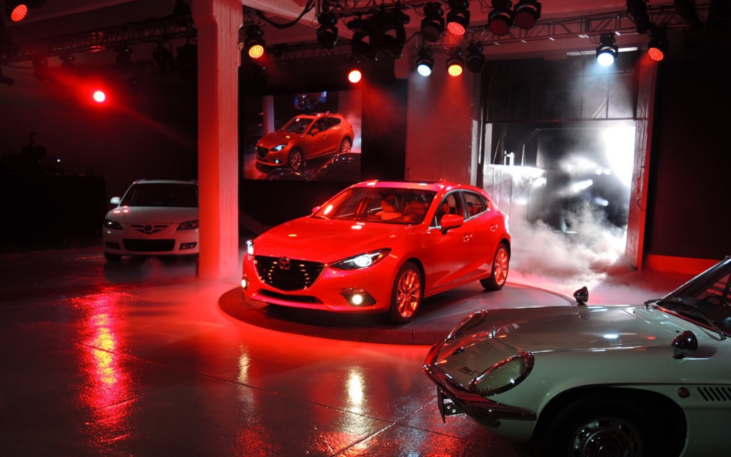Voilà la nouvelle Mazda3 en première mondiale.