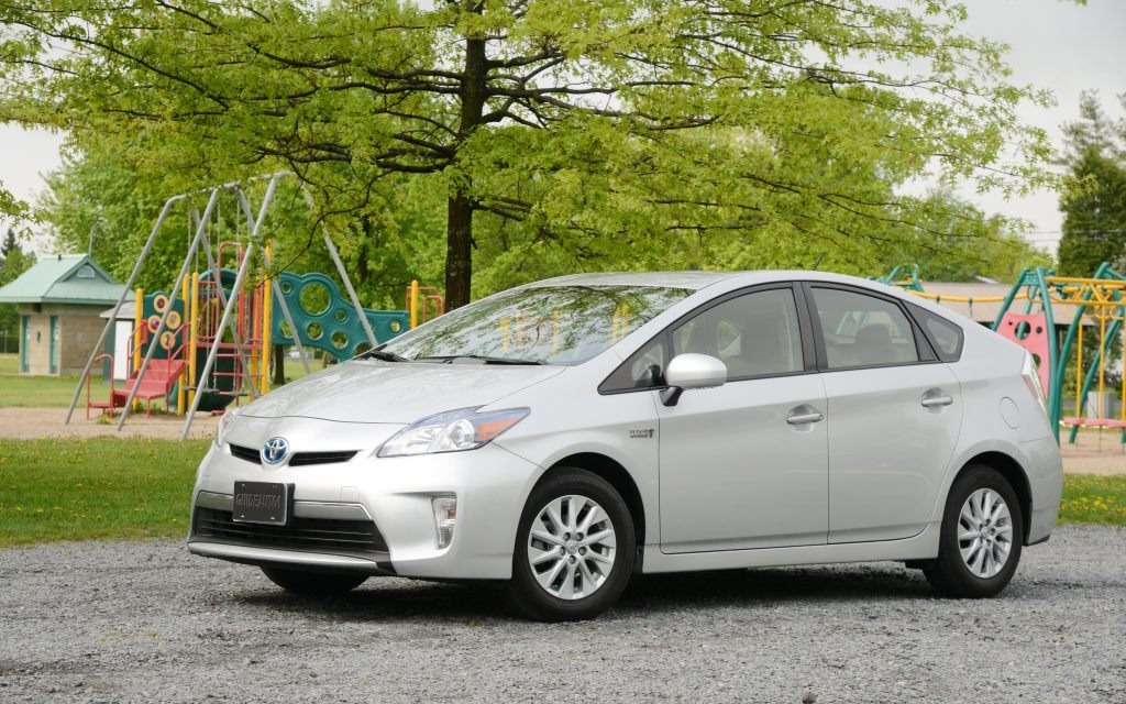 Viewed from the outside, the Prius PHV looks a lot like the regular model.