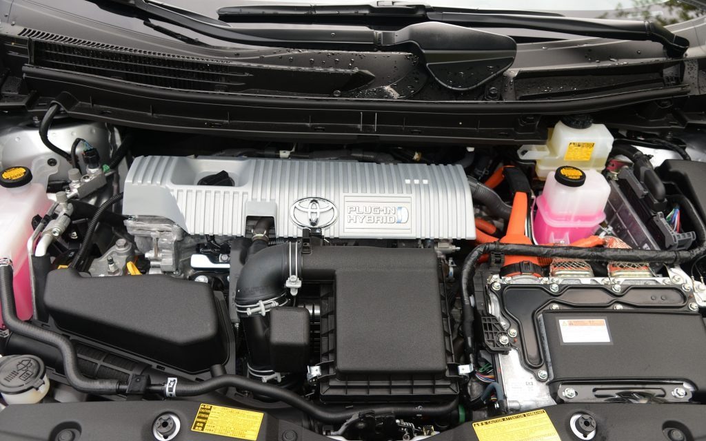 The combustion engine is a 1.8-litre four-cylinder.