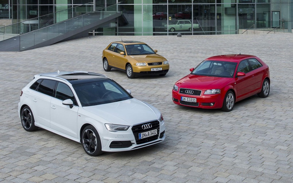 Les 3 générations de la populaire Audi A3