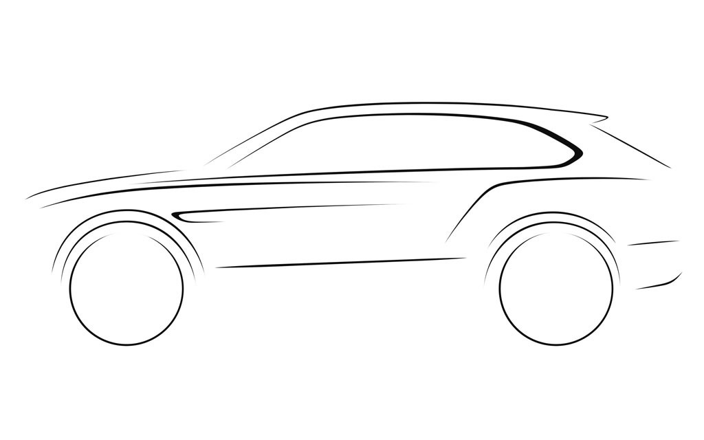 2016 Bentley SUV Sketch