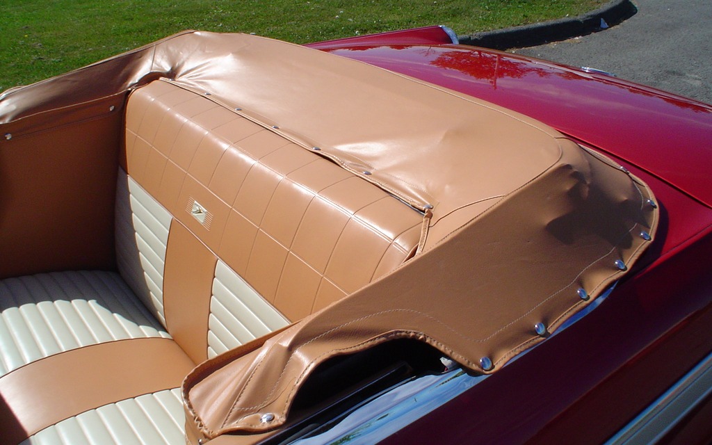 Une toile recouvre le toit lorsqu'il est replié