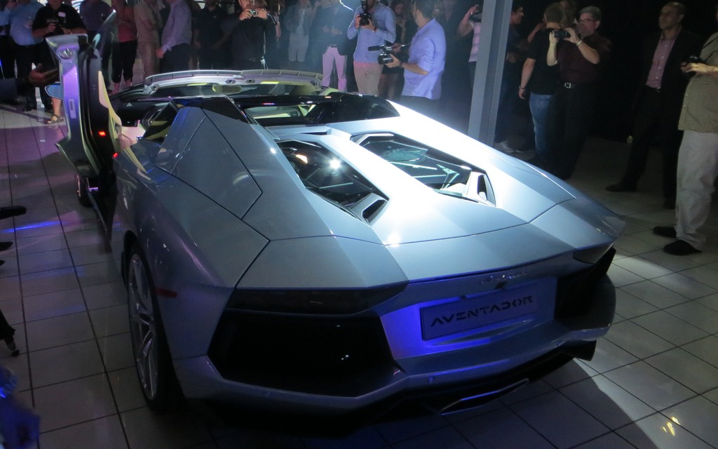 2013 Lamborghini Aventador LP700-4 Roadster Unveiling.