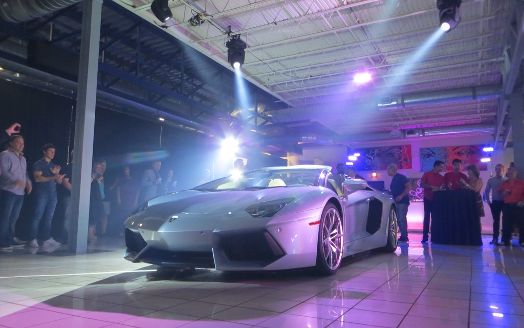 2013 Lamborghini Aventador LP700-4 Roadster Unveiling.