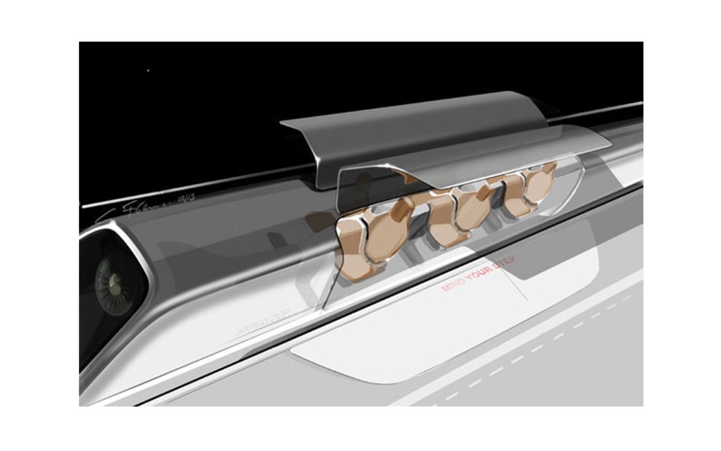 Artist's concept of the Hyperloop