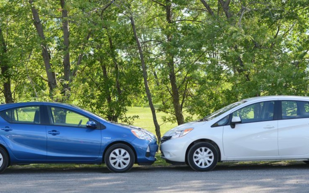 2014 Toyota Prius C Vs Nissan Versa Pitting Hybrid Against