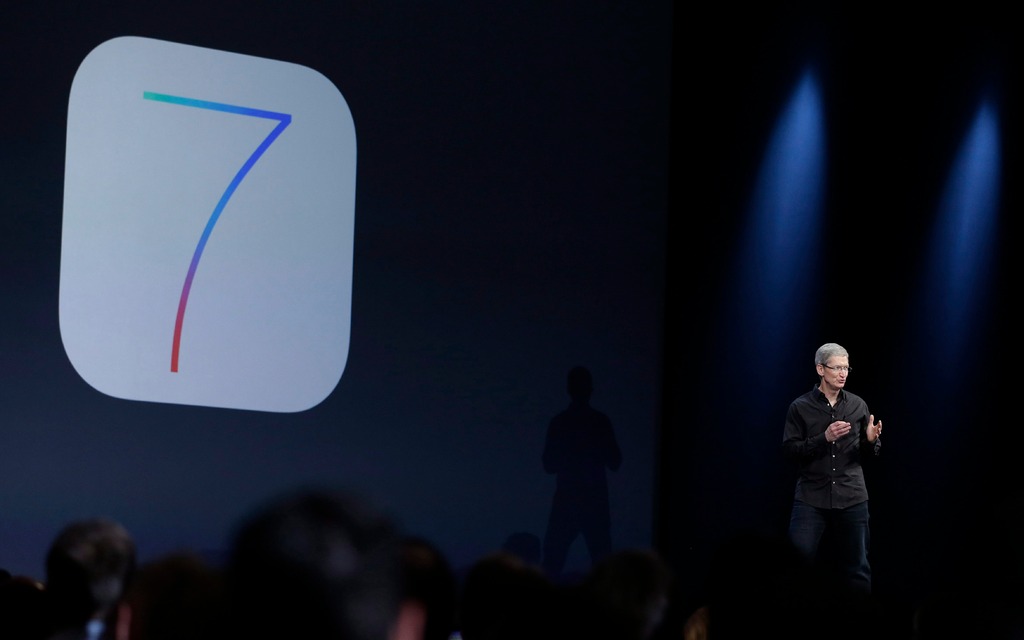 Apple CEO Tim Cook speaks about the new iOS 7