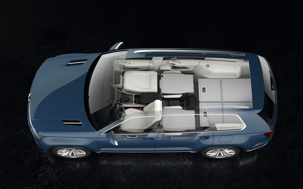 Même le dossier du siège avant droit se replie