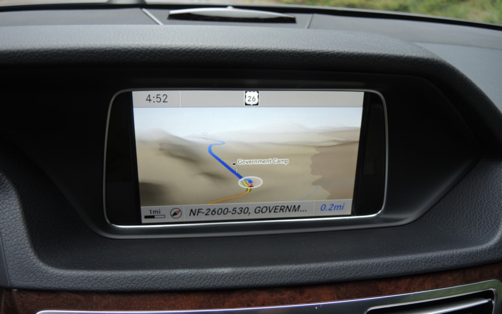 L'écran de navigation propose un affichage fort efficace.