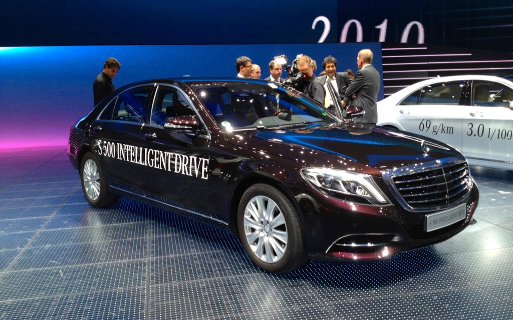  The self-driving Mercedes-Benz S500 Intelligent Drive.