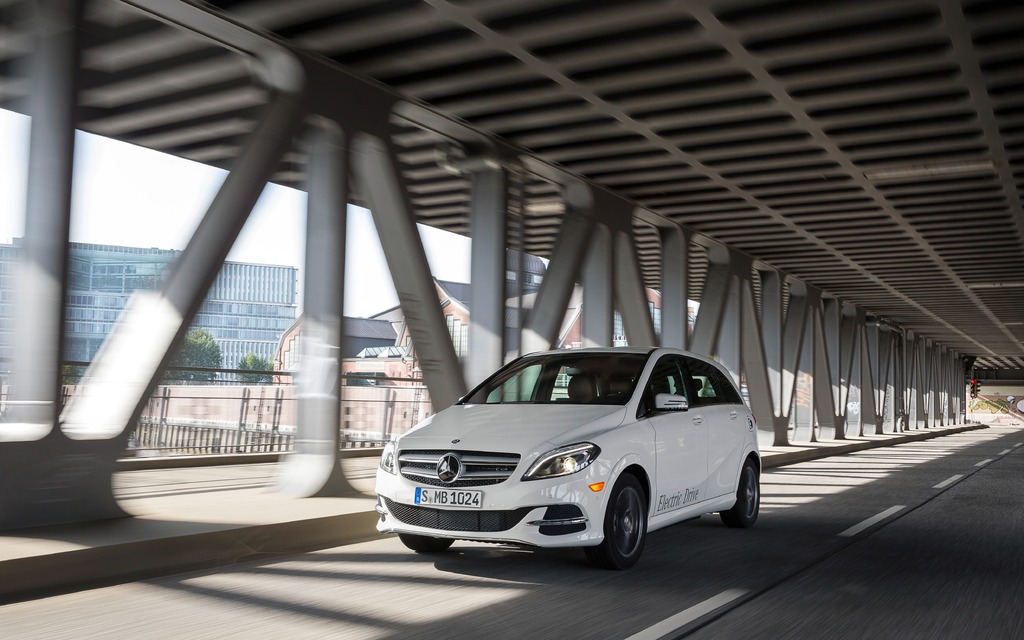 Mercedes-Benz B-Class with electric drivetrain.