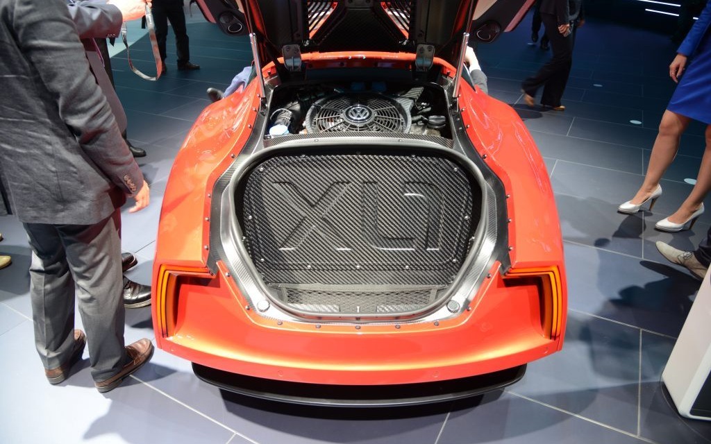 VW XLi. Le moteur est en position centrale.