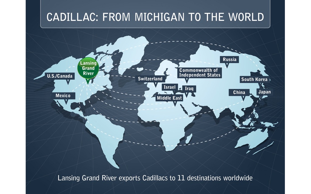 Les ventes de Cadillac à travers le monde