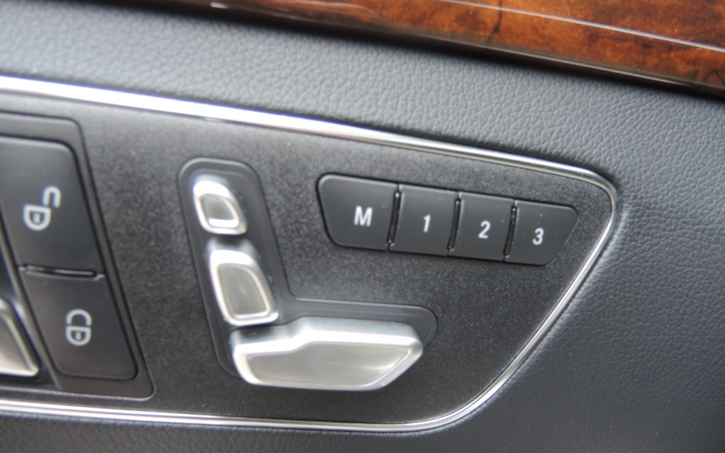  The essential seat adjustment controls.