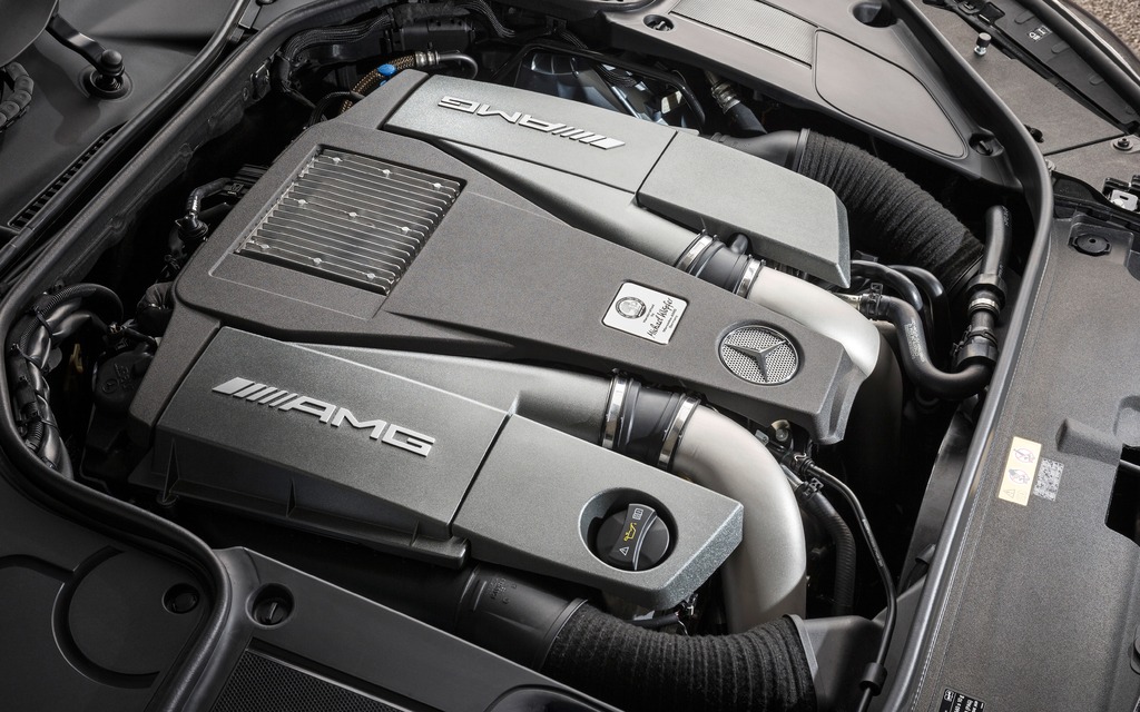  The 5.5-litre biturbo V8 produces 577 horsepower and 664 lbs-ft of torque.