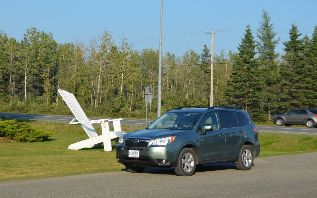 At Reford Gardens in Grand-Métis, the chairs are bigger than a Forester!