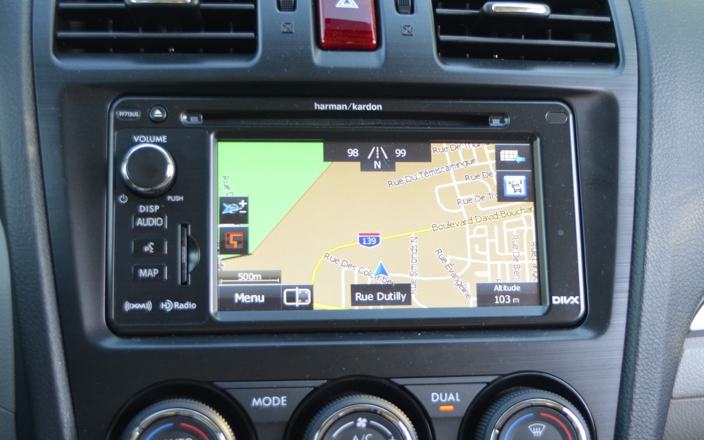  The GPS screen is too cluttered with icons.