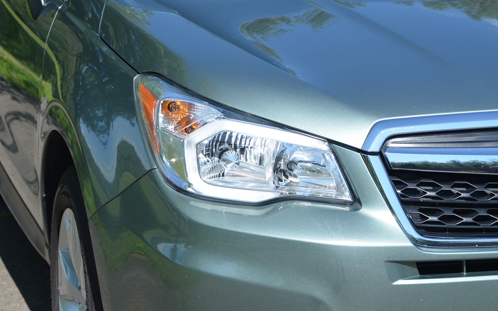 In addition to lighting the way, the headlamps are rather stylish.