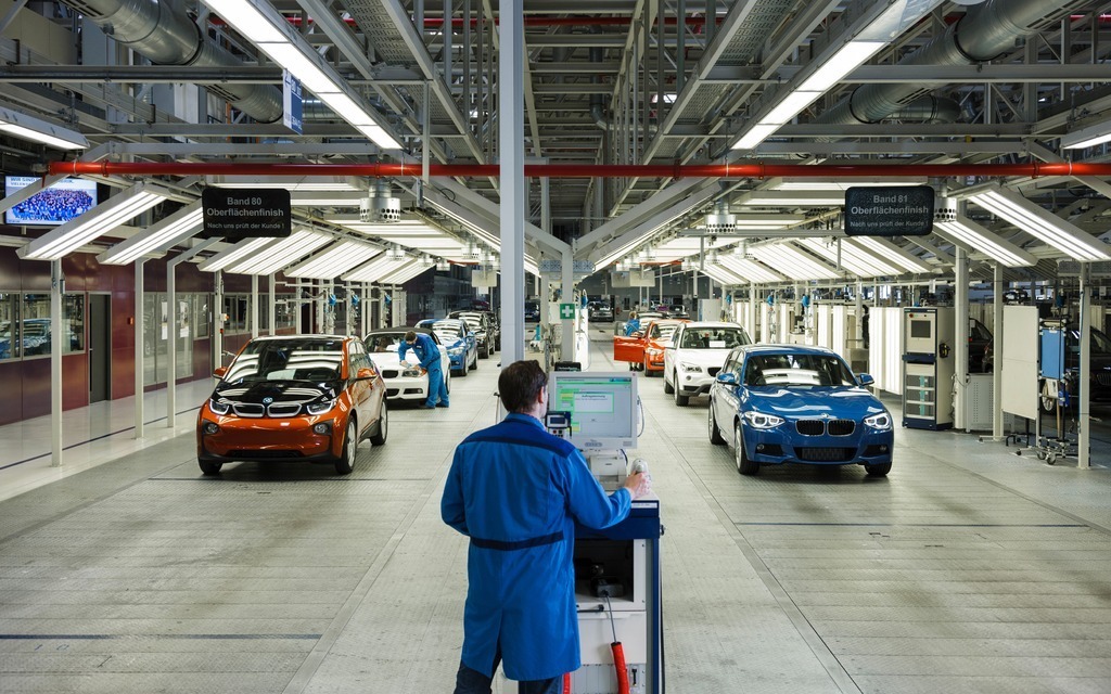 The BMW i3 on the production line
