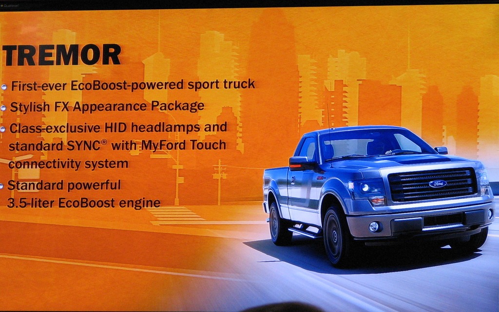 La version sportive de la camionnette F-150 que Ford surnomme Tremor.