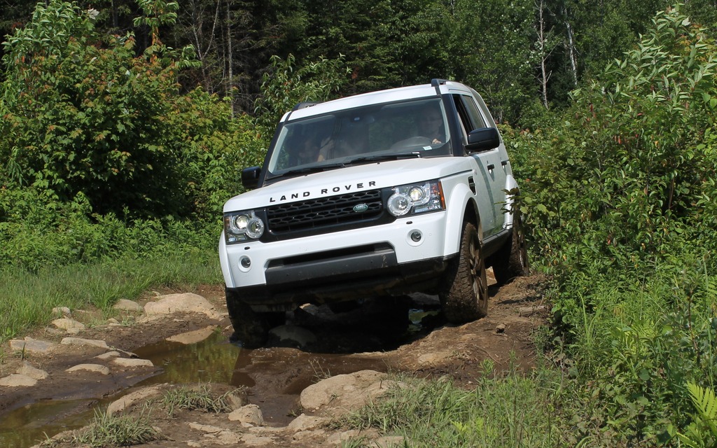 The Land Rover LR4 did not laugh at the off-road trails. 