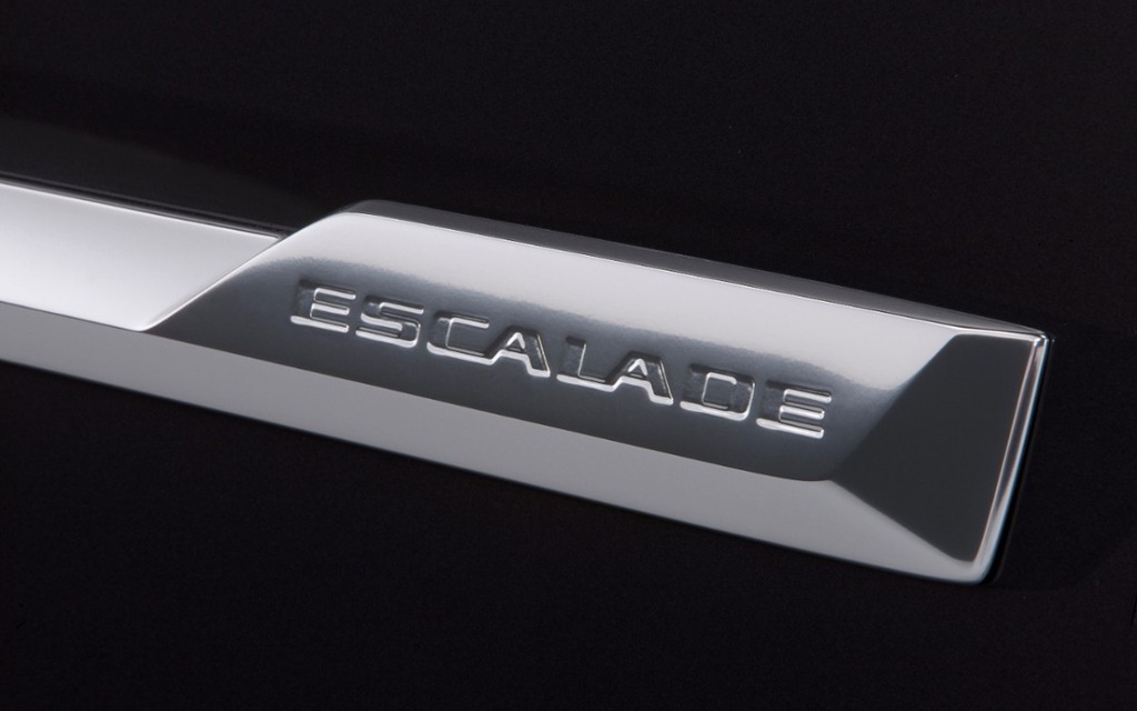 L'emblème du Cadillac Escalade 2015