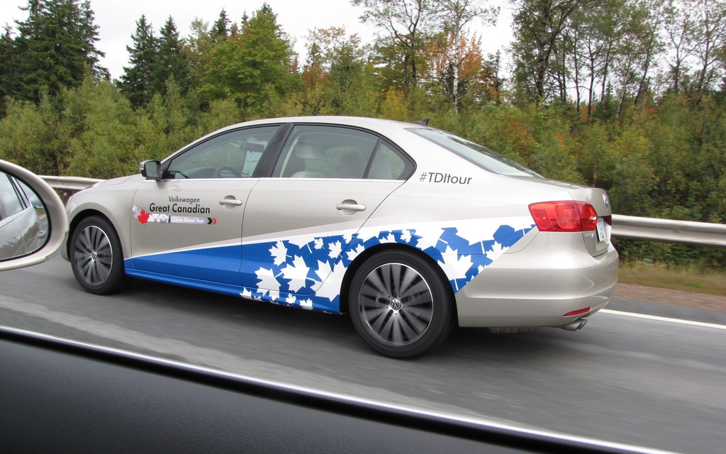 Une Jetta TDI en pleine action