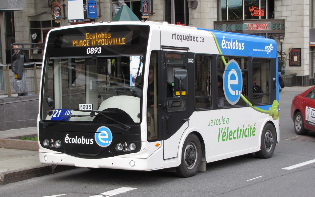 L'Écolobus à motorisation électrique de la ville de Québec
