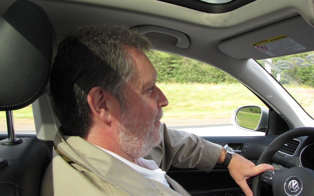 Jean-Charles Lajeunesse in the Volkswagen Golf Wagon TDI