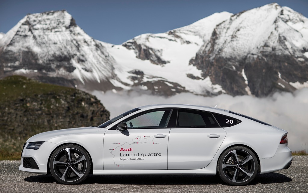  2014 Audi RS7 in the Austrian Alps.