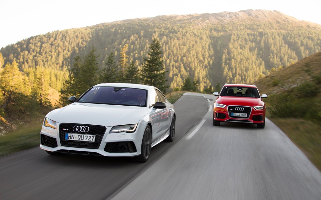  Audi RS7 and Audi RS Q3.