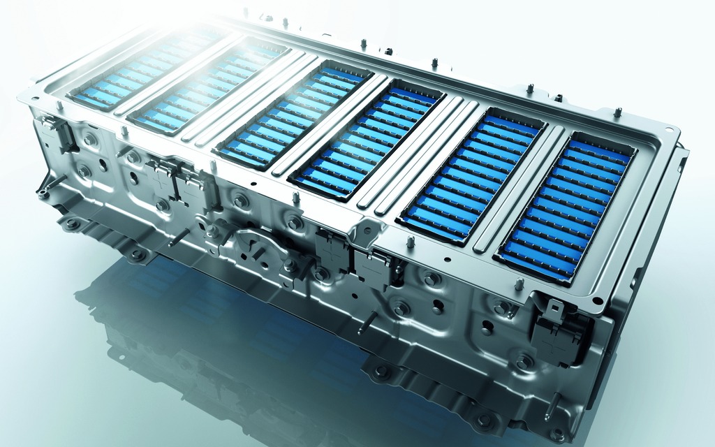 A 1.3-kWh lithium ion battery.